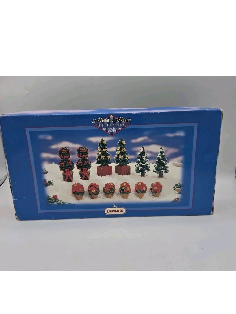 Lemax Christmas Village Trees Flowers Topiaries Poinsettias Memory Makers 1997